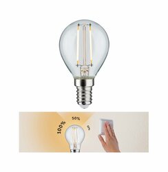 PAULMANN LED kapka 2,5W E14 čirá 230 V 3-krokové-stmívatelné 285.73 P 28573