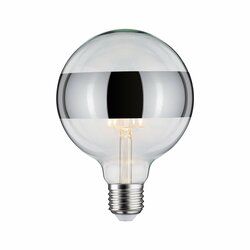 PAULMANN LED Globe 6,5 W E27 kruhové zrcadlo stříbrná teplá bílá stmívatelné 286.81