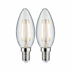PAULMANN LED svíčka Filament E14 230V 2x250lm 2x2,7W 2700K čirá