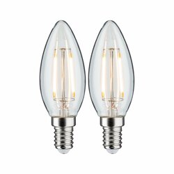 PAULMANN LED svíčka Filament E14 230V 2x250lm 2x2,7W 2700K čirá