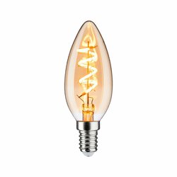 PAULMANN Vintage Edition LED svíčka E14 230V 4W 1800K stmívatelné zlatá