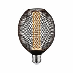 PAULMANN Kovic Glow Standard 230V LED Globe E27 Spiral 4,2W 1800K černá 290.87