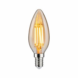 PAULMANN 1879 Filament 230V 3-krokové-stmívatelné LED svíčka E14 3 Step Dim 4,9W 1800K stmívatelné zlatá