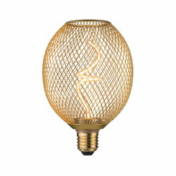 PAULMANN Kovic Glow Standard 230V LED Globe E27 4W 1800K stmívatelné mosaz
