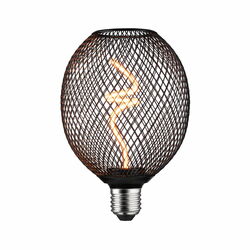 PAULMANN Kovic Glow Standard 230V LED Globe E27 4W 1800K stmívatelné černá