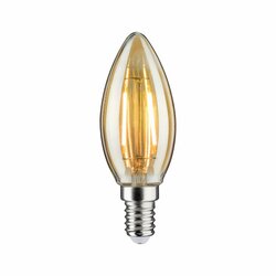 PAULMANN LED svíčka 2W 1900K E14 zlatá pro Plug & Shine svítidla 24V DC 330028740