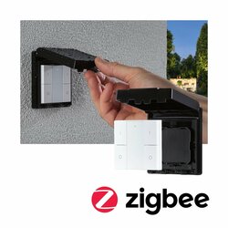 PAULMANN Vypínač Smart Home Zigbee On/Off/Dimm venkovní černá