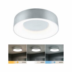 PAULMANN LED stropní svítidlo Casca IP44 CCT 230V 16W hliník mat