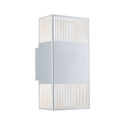 PAULMANN LED nástěnné svítidlo Tharin IP44 3000K 120x250mm 2x3,7W stříbrná