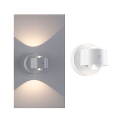 PAULMANN LED nabíjecí nástěnné svítidlo Zorik IP44 stmívatelné 2700K 100mm 2x1,1W bílá