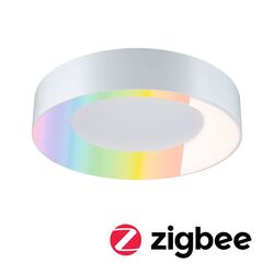 PAULMANN LED stropní svítidlo Smart Home Zigbee 3.0 Casca IP44 RGBW+ 230V 20W bílá mat