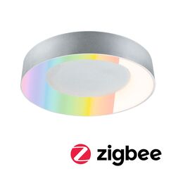 PAULMANN LED stropní svítidlo Smart Home Zigbee 3.0 Casca IP44 RGBW+ 230V 20W hliník mat