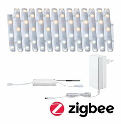 PAULMANN MaxLED 250 LED Strip Smart Home Zigbee s krytím základní sada 5m IP44 18W 30LEDs/m měnitelná bílá 36VA