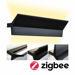 PAULMANN LED nástěnné svítidlo Smart Home Zigbee Stine měnitelná bílá / 230V 13W stmívatelné černá mat