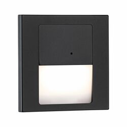 PAULMANN LED vestavné svítidlo do zdi Tsaro hranaté 80x36mm PIR 1W 230V 2700K černá mat