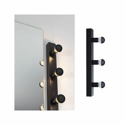 PAULMANN Svítidlo k zrcadlu Regula II IP44 E14 230V max. 3x40W černá