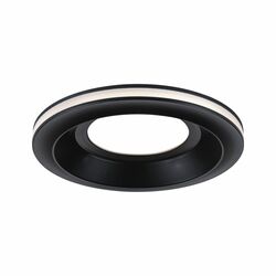 PAULMANN LED vestavné svítidlo Sormus samostatné svítidlo IP65 kruhové 100mm 4,8W / 1,5W / 230V 3000K černá