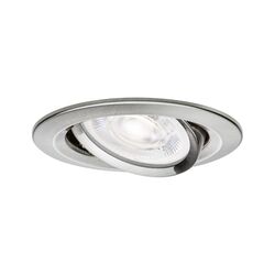 PAULMANN LED vestavné svítidlo Nova Plus GU10 Flat IP65 93mm 4,9W 230V stmívatelné 4000K kov kartáčovaný