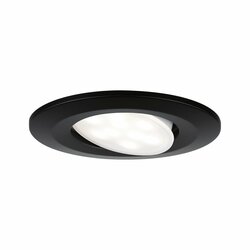 PAULMANN LED vestavné svítidlo Calla výklopné IP65 kruhové 90mm 30° 6W 230V 4000K černá mat 924.61