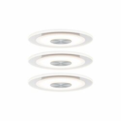 Paulmann vestavné svítidlo LED Whirl kruhové 5,5W hliník satén 3ks sada stmívatelné 929.07 P 92907
