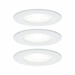 PAULMANN Vestavné svítidlo LED Nova kruhové 3x6,5W GU10 bílá mat 4000K nevýklopné 929.80