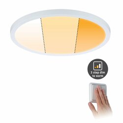 PAULMANN LED vestavné svítidlo Areo VariFit IP44 kruhové 230mm 16W bílá mat WarmDim 3-krokové-stmívatelné 929.90