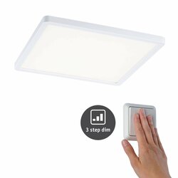 PAULMANN LED vestavné svítidlo Areo VariFit IP44 3-krokové-stmívatelné 230x230mm 16W 4.000K bílá 930.60