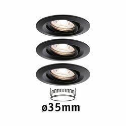 PAULMANN LED vestavné svítidlo Nova Mini Coin základní sada výklopné 66mm 15° Coin 3x4W 230V 2700K