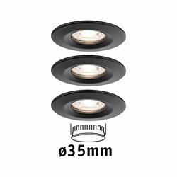 PAULMANN LED vestavné svítidlo Nova Mini Coin základní sada nevýklopné 66mm Coin 3x4W 230V 2700K