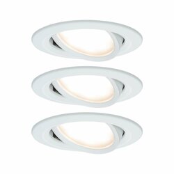 PAULMANN Vestavné svítidlo LED Nova kruhové 3x6,5W bílá mat nastavitelné 934.49 P 93449