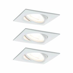 PAULMANN Vestavné svítidlo LED Nova hranaté 3x6,5W bílá mat výklopné 934.54 P 93454