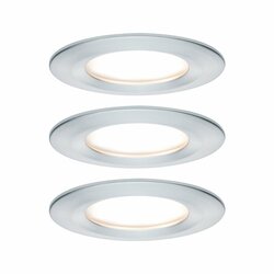 PAULMANN Vestavné svítidlo LED Nova kruhové 3x6,5W hliník broušený nevýklopné 934.62 P 93462