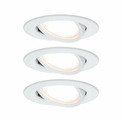 PAULMANN Vestavné svítidlo LED Nova kruhové 3x6,5W bílá mat nastavitelné 3-krokové-stmívatelné 934.85 P 93485