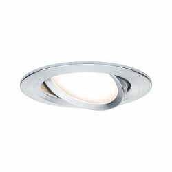 PAULMANN Vestavné svítidlo LED Nova kruhové 1x6,5W hliník broušený výklopné 3-krokové-stmívatelné 934.86 P 93486