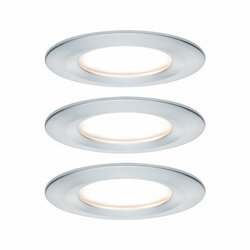 PAULMANN Vestavné svítidlo LED Nova kruhové 3x6,5W hliník broušený nevýklopné 3-krokové-stmívatelné 934.98 P 93498