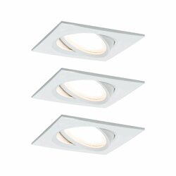 PAULMANN Vestavné svítidlo LED Nova Plus hranaté 3x6,8W bílá mat výklopné stmívatelné 936.78 P 93678