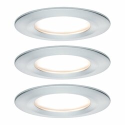 Paulmann vestavné svítidlo LED Coin Slim IP44 kruhové 6,8W hliník 3ks sada stmívatelné 939.01 P 93901