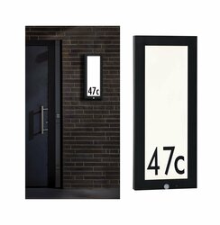 PAULMANN Venkovní Panel 20x60 cm IP44 10W 230V antracit domovní číslo pohybové čidlo 942.56 P 94256