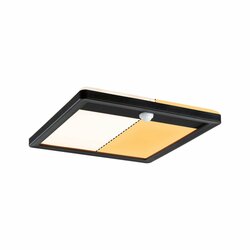 PAULMANN LED venkovní panel Lamina Backlight pohybové čidlo neláká hmyz IP44 hranaté 250x47mm CCT 14W 230V černá umělá hmota