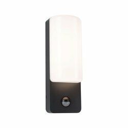 PAULMANN LED venkovní nástěnné svítidlo Bonnie pohybové čidlo IP44 93x77mm 3000K 8,5W 230V antracit hliník