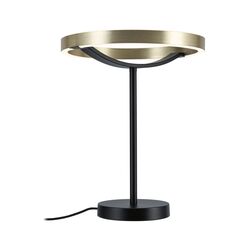 PAULMANN LED stolní lampa 3-krokové-stmívatelné Melira 2700K 10W černá mat/zlatá