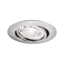 PAULMANN LED vestavné svítidlo Base GU10 Flat výklopné 4W 230V 2700K kov kartáčovaný