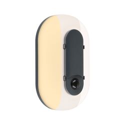 PAULMANN LED venkovní nástěnné svítidlo Elunor pohybové čidlo IP65 podlouhlé 122x212mm 2200 - 4000K 18,5W 230V antracit/bílá polykarbonát