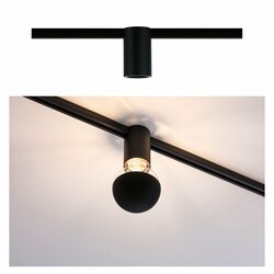 PAULMANN URail spot Ceiling Socket černá max. 1x20W E27 stmívatelné bez zdroje světla 949.75