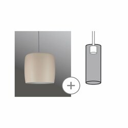 VÝPRODEJ VZORKU Paulmann URail 2Easy kovový širm Pien béžová mat max. 20W 954.42 P 95442