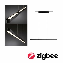 PAULMANN URail LED závěs Smart Home Zigbee Lento 3x13,5W měnitelná bílá stmívatelné 230V černá mat
