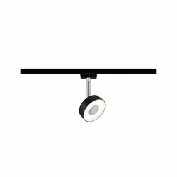 PAULMANN URail LED-spot Circle 5W černá mat 2700K kov/umělá hmota stmívatelné 969.15