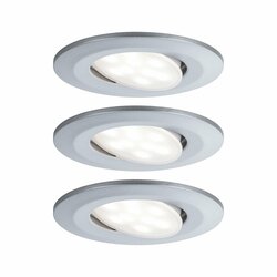 PAULMANN Vestavné svítidlo LED Calla kruhové 3x6W matný chrom výklopné 999.29 P 99929