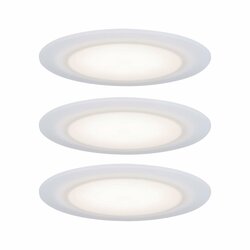 PAULMANN Premium vestavná svítidla sada Suon LED stmívatelné 2700K 3x6,5W 230 V saténové 999.40 P 99940