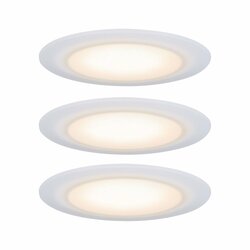 PAULMANN Premium vestavná svítidla sada LED Suon WarmDim 2000-2700K 3x6,5W 230 V saténové 999.42 P 99942